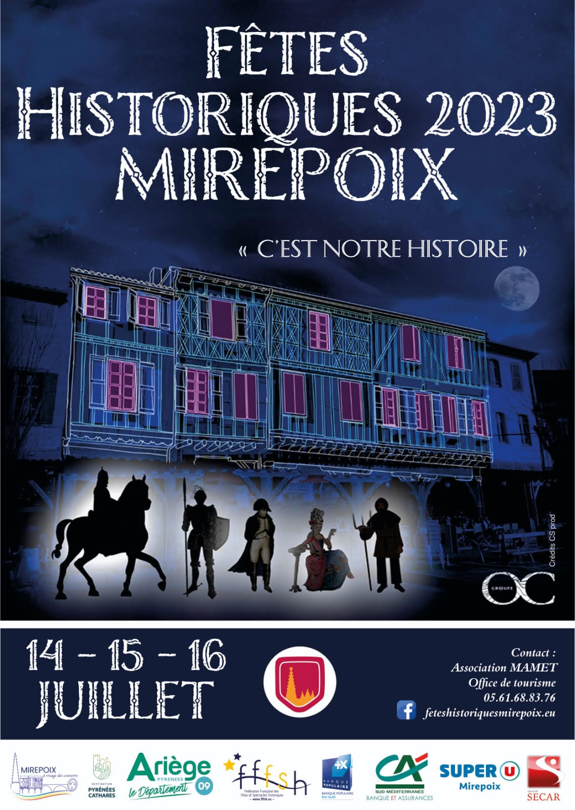 affiche-2023-fêtes-historiques-Mirepoix